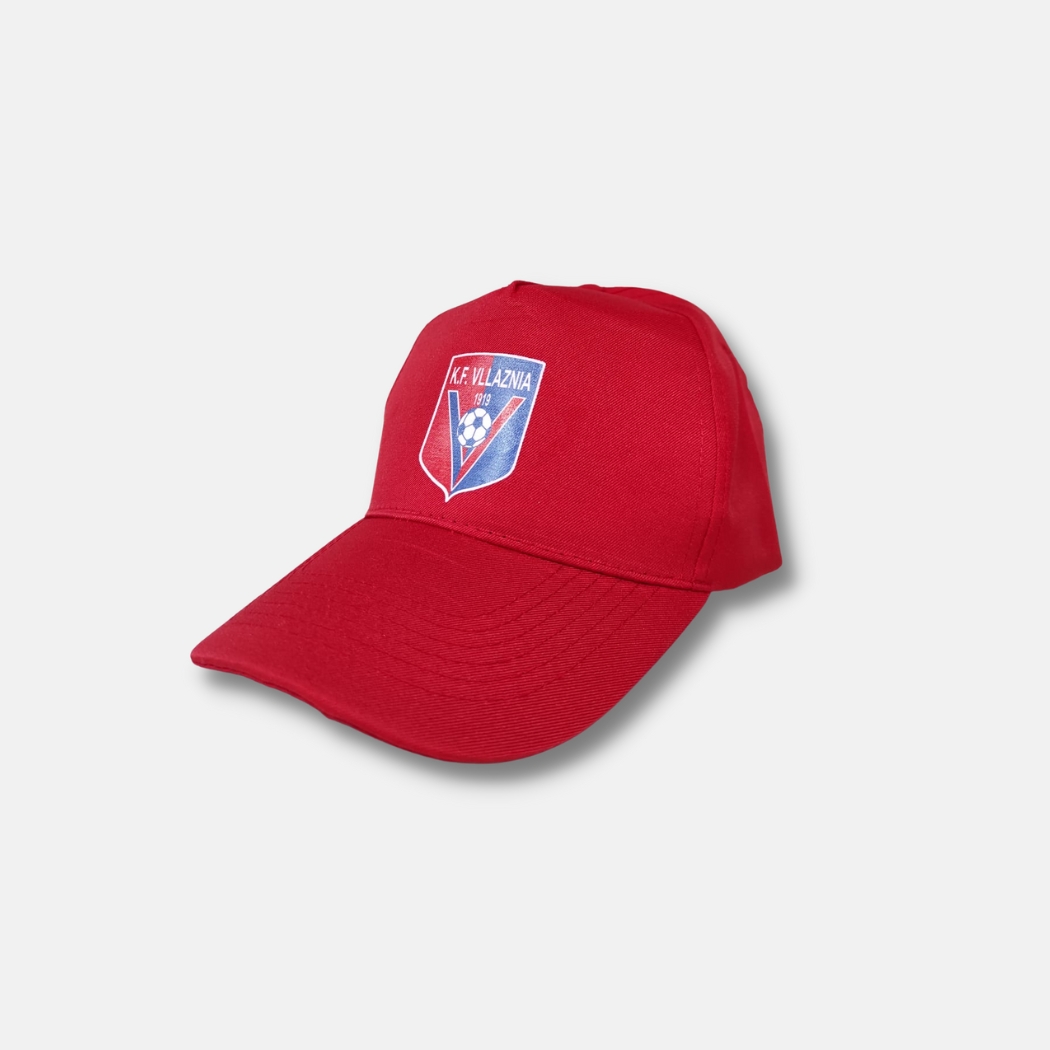 Kapele e kuqe | me strehë | me logo | KF Vllaznia