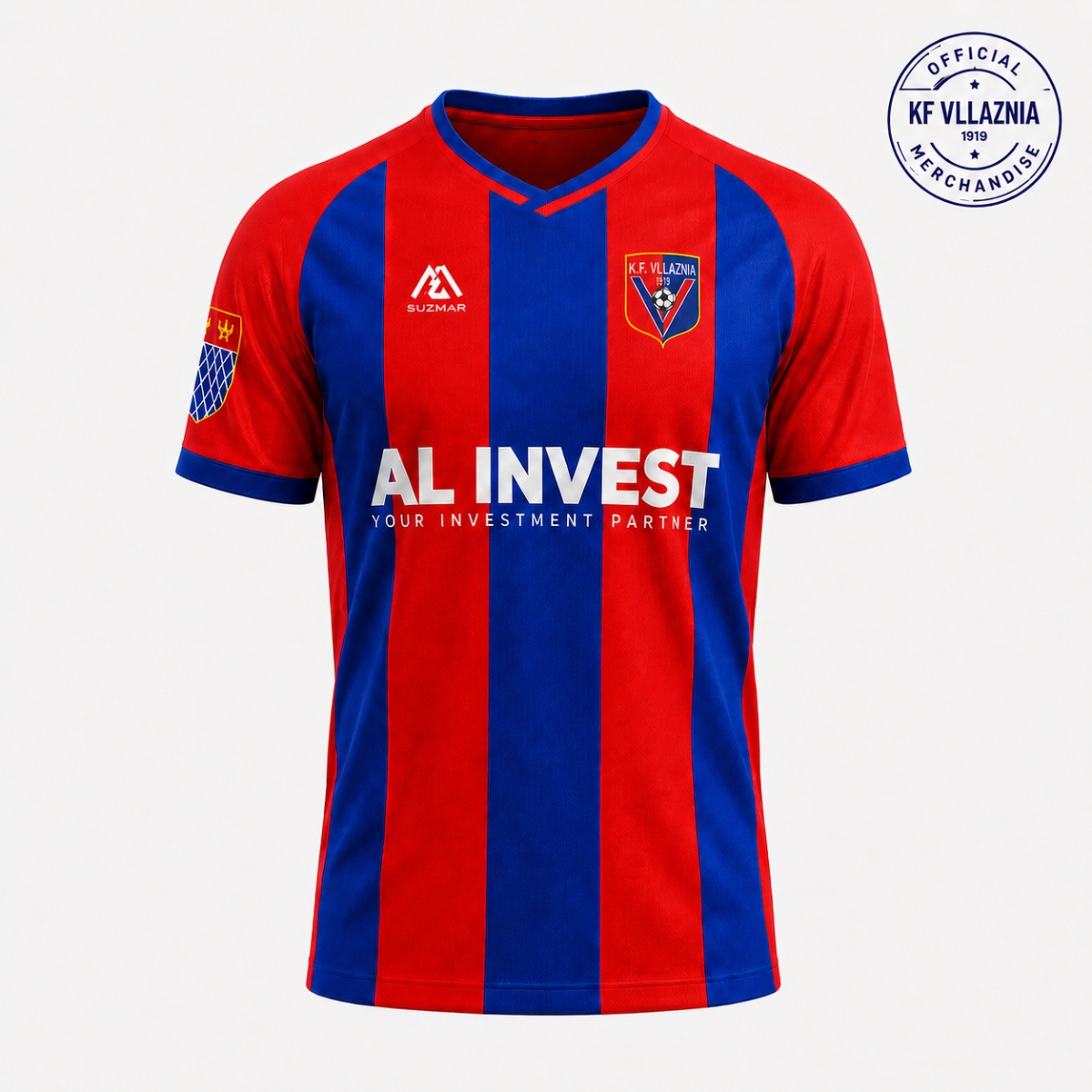 Bluza Zyrtare KF Vllaznia - Kuq e Blu për sezonin 2026 – 2027