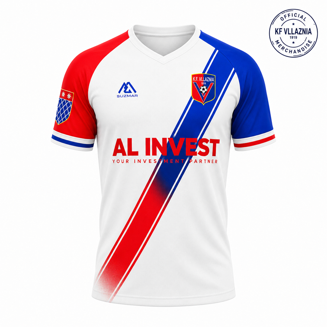 Bluza Zyrtare KF Vllaznia - e Bardhë për sezonin 2026 – 2027